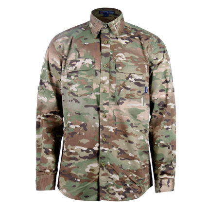 Men's Long Sleeve Camo Tactical Uniform Shirts